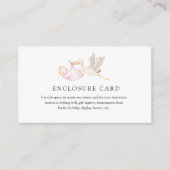 Pink Storch Custom Enclosure Card Begleitkarte (Vorderseite)