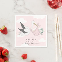 Pink Stork Baby Dusche