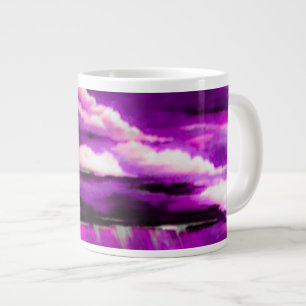 Pink Stormy Clouds Jumbo-Tasse