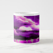 Pink Stormy Clouds Jumbo-Tasse (Vorderseite)