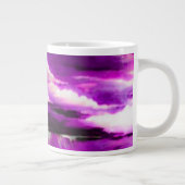 Pink Stormy Clouds Jumbo-Tasse (Rechts)