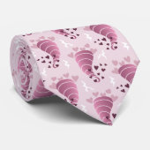 Pink Stormy Liebe Neck Tie Krawatte (Gerollt)