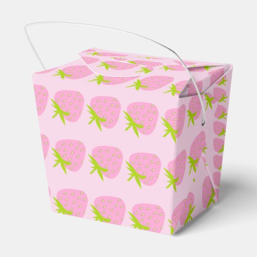 Pink Strawberries Geschenkschachtel (Rückseite)