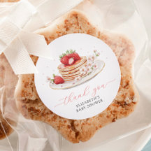 Pink Strawberry Baby Brunch Vielen Dank