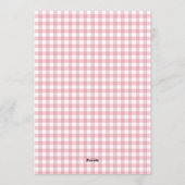 Pink Strawberry Berry In Love Bridal Shower Einladung (Rückseite)