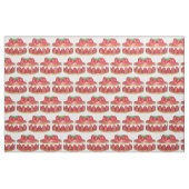 Pink Strawberry Fraisier Cake French Pastry Köche Stoff (Fat Quarter (45,7 x 55,9 cm))