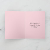 Pink Strawberry Fruit Birthday Karte (Innenseite)