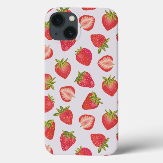 Pink Strawberry iPhone Case (Rückseite)