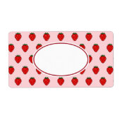 Pink Strawberry Labels (Vorne)