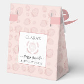 Pink Strawberry Muster Geburtstag Geschenkschachtel (Rückseite)