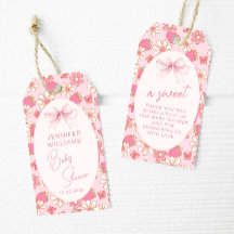 Pink Strawberry Sweet Baby Girl Dusche Vielen Dank