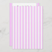 Pink Streifen Custom Baby Dusche Einladungen (Vorne/Hinten)