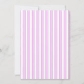 Pink Streifen Custom Baby Dusche Einladungen (Vorderseite)