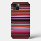 Pink Streifen Muster Case-Mate iPhone Gehäuse Hülle (Rückseite)