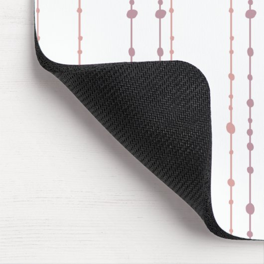 Pink String dot mouse pad Mousepad (Ecke)