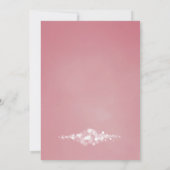 Pink String Lights Housewarming Party Einladung (Rückseite)