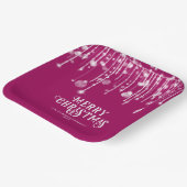 Pink String Lights Weihnachts-Party Pappteller (Gewinkelt)