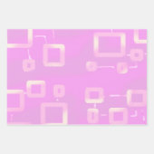 Pink Strip flaches Blatt Geschenkpapier (Vorderseite 3)