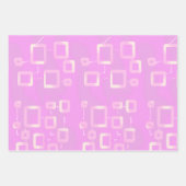 Pink Strip flaches Blatt Geschenkpapier (Vorderseite 2)