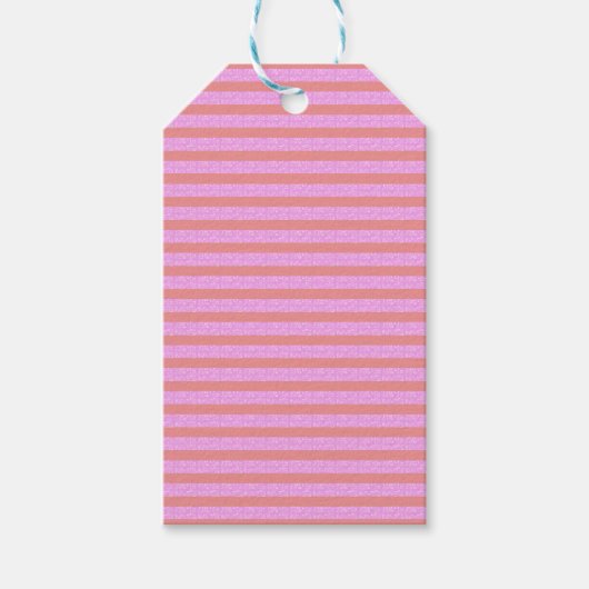 Pink Strip Geschenkmarke Geschenkanhänger (Vorderseite)