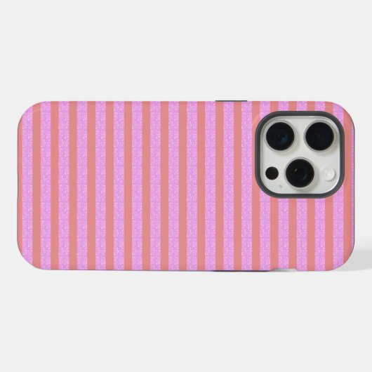 Pink Strip Handy Case iPhone Hülle (Rückseite (Horizontal))