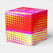 Pink Strip Muster Bevorzugung Box Geschenkschachtel (Vorderseite)