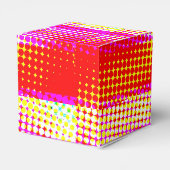 Pink Strip Muster Bevorzugung Box Geschenkschachtel (Rückseite)