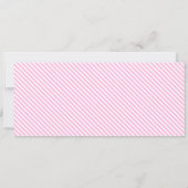 Pink Strip Weihnachtsgeschenkkarte Einladung (Rückseite)
