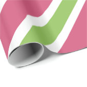 Pink Strip Weihnachtswrapping Paper Geschenkpapier (Rolleneckpunkt)