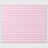 Pink Strip Wrapping Paper Geschenkpapier (Flach)