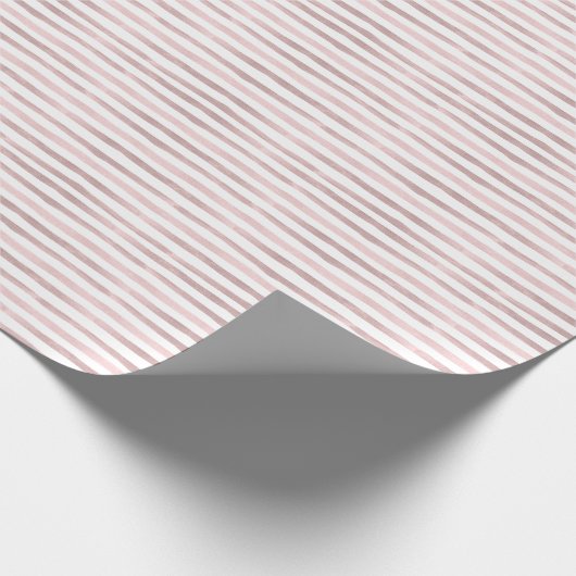 Pink Stripe Baby Duschgeschenk Wrap Geschenkpapier (Ecke)
