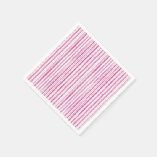 Pink Stripe Baby Girl Babydusche Serviette (Ecke)