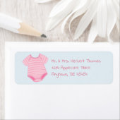 Pink Stripe Baby Romper (Insitu)