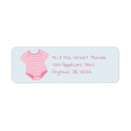 Pink Stripe Baby Romper
