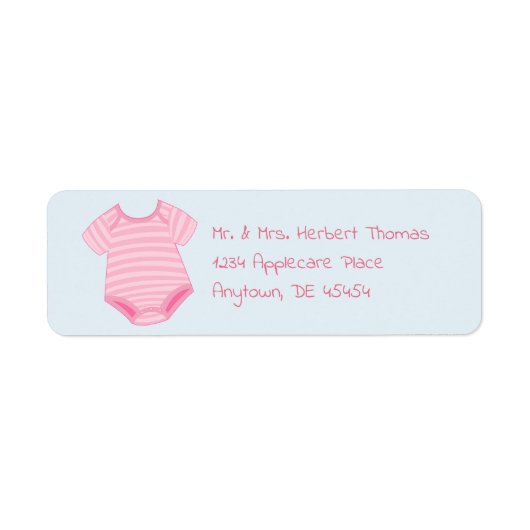 Pink Stripe Baby Romper (Vorne)