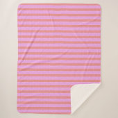Pink Stripe Blanket Sherpadecke (Vorderseite)