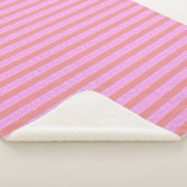 Pink Stripe Blanket Sherpadecke (3/4)