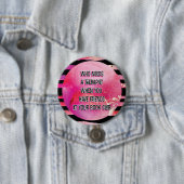 Pink Stripe Book Club Mitglied Freundliche Therapi Button (Beispiel)