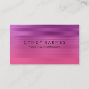 Pink Stripe Business Card Visitenkarte