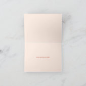 Pink Stripe Floral Hochzeit Vielen Dank Dankeskarte (Innenseite)