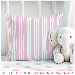 Pink Stripe Kinderzimmer Kissen
