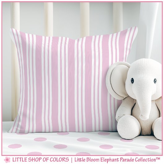 Pink Stripe Kinderzimmer Kissen