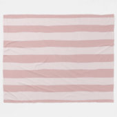 Pink Stripe Muster Zwei schöne Schattierungen in P Fleecedecke (Vorderseite (Horizontal))