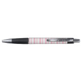 Pink Stripe Pen personalisieren Kugelschreiber (Rückseite)