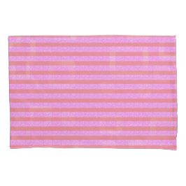 Pink Stripe Pillowcase Kissenbezug