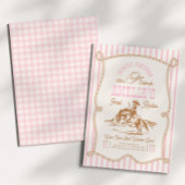 Pink Stripe Rope Rodeo Invitation Einladung