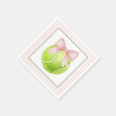 Pink Stripe Tennis Serviette (Ecke)