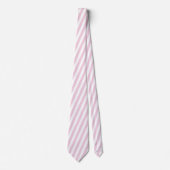 Pink Stripe Thick Coastal Beach Pattern Krawatte (Vorderseite)
