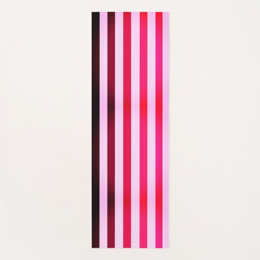 Pink Stripe Yoga Mat Yogamatte (Vorderseite)