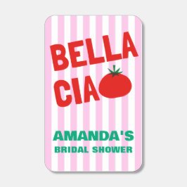 Pink Striped Bella Ciao Matchbox Design - Italian